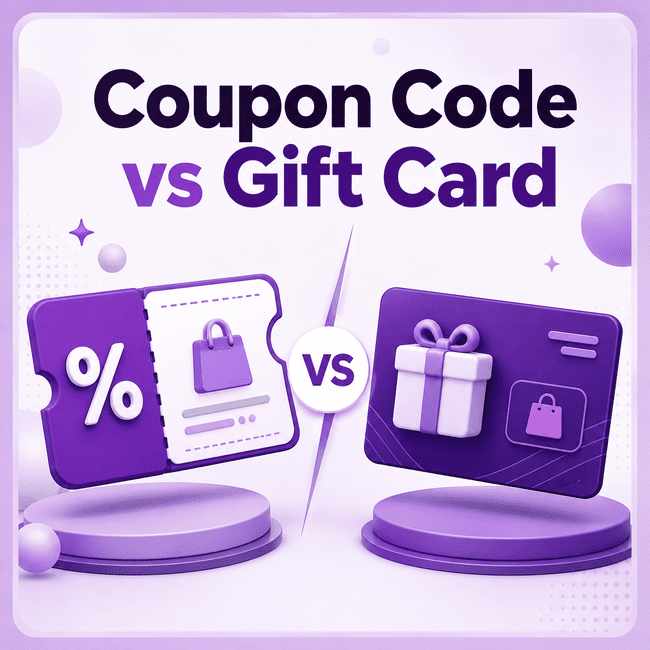 Coupon Code vs Gift Card: What Is the Difference?
