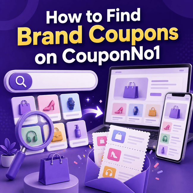 How to Find Brand Coupons on CouponNo1