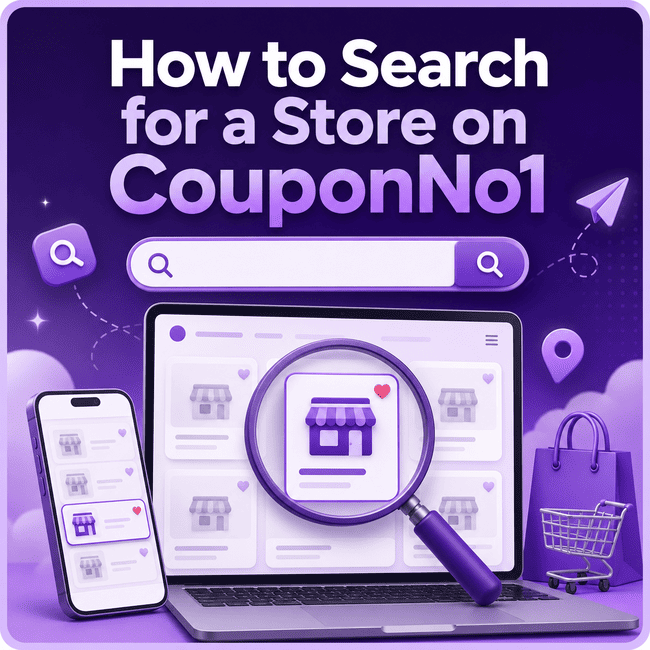 How to Search for a Store on CouponNo1