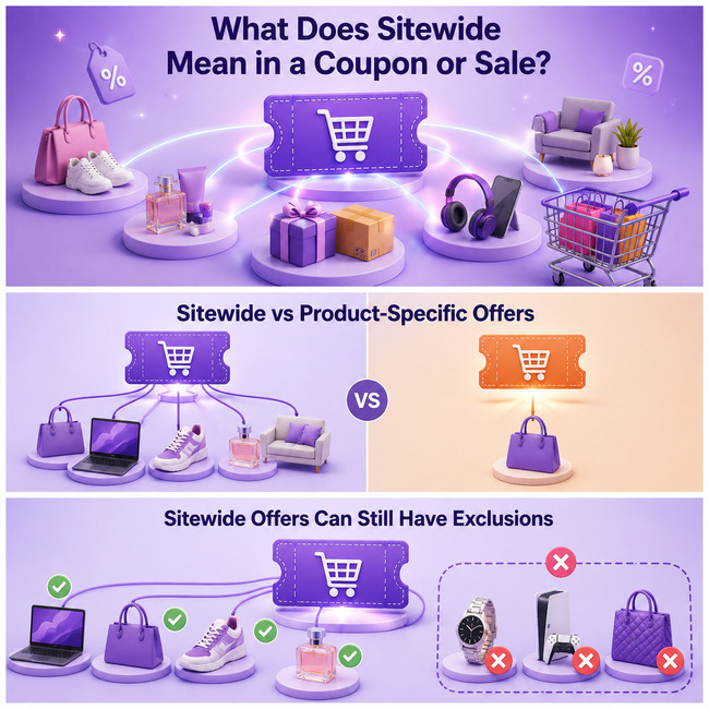What Does Sitewide Mean in a Coupon or Sale?