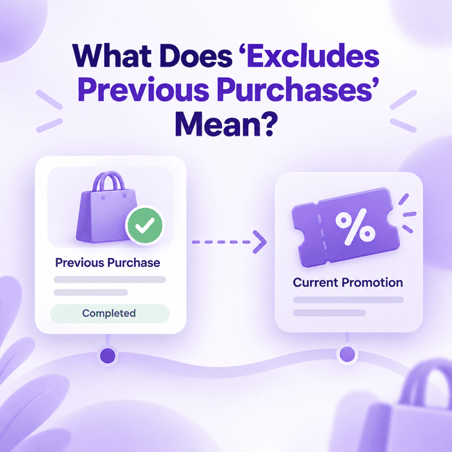 What Does “Excludes Previous Purchases” Mean?