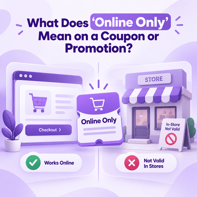 What Does “Online Only” Mean on a Coupon or Promotion?
